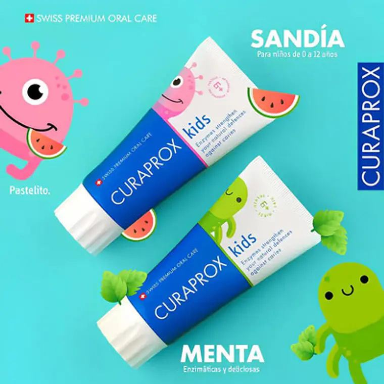 Pasta Dental Curaprox Kids Menta 10ml 2