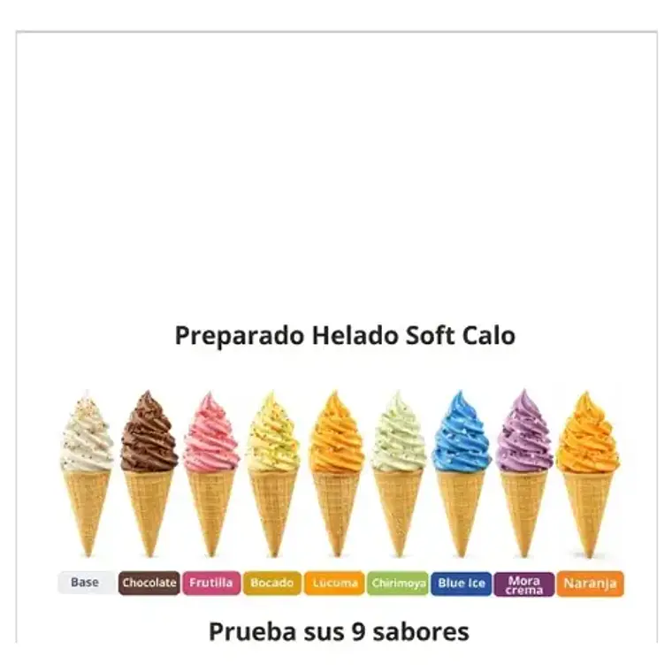 Preparado Para Helados Soft Calo 1l Sabor Chirimoya 8