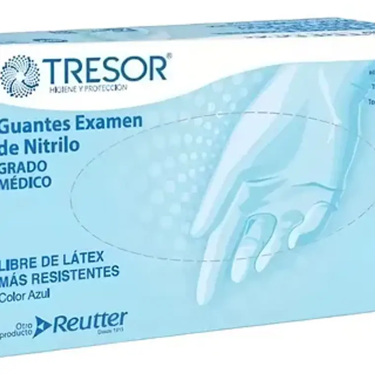 Guantes Descartables Tresor Examinación De Nitrilo 2