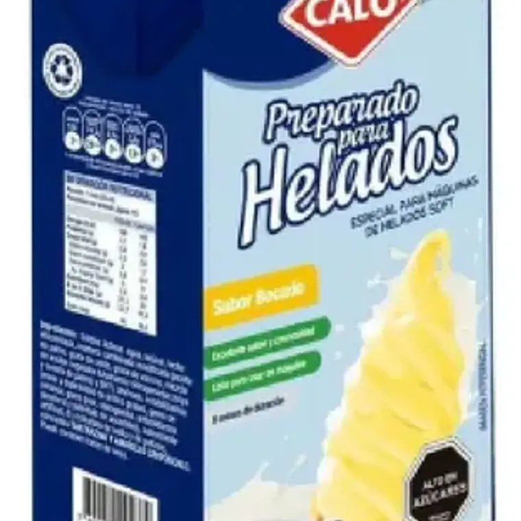 Mezcla Para Helados Soft Calo Lúcuma 1l Pack X12 Unidades 2