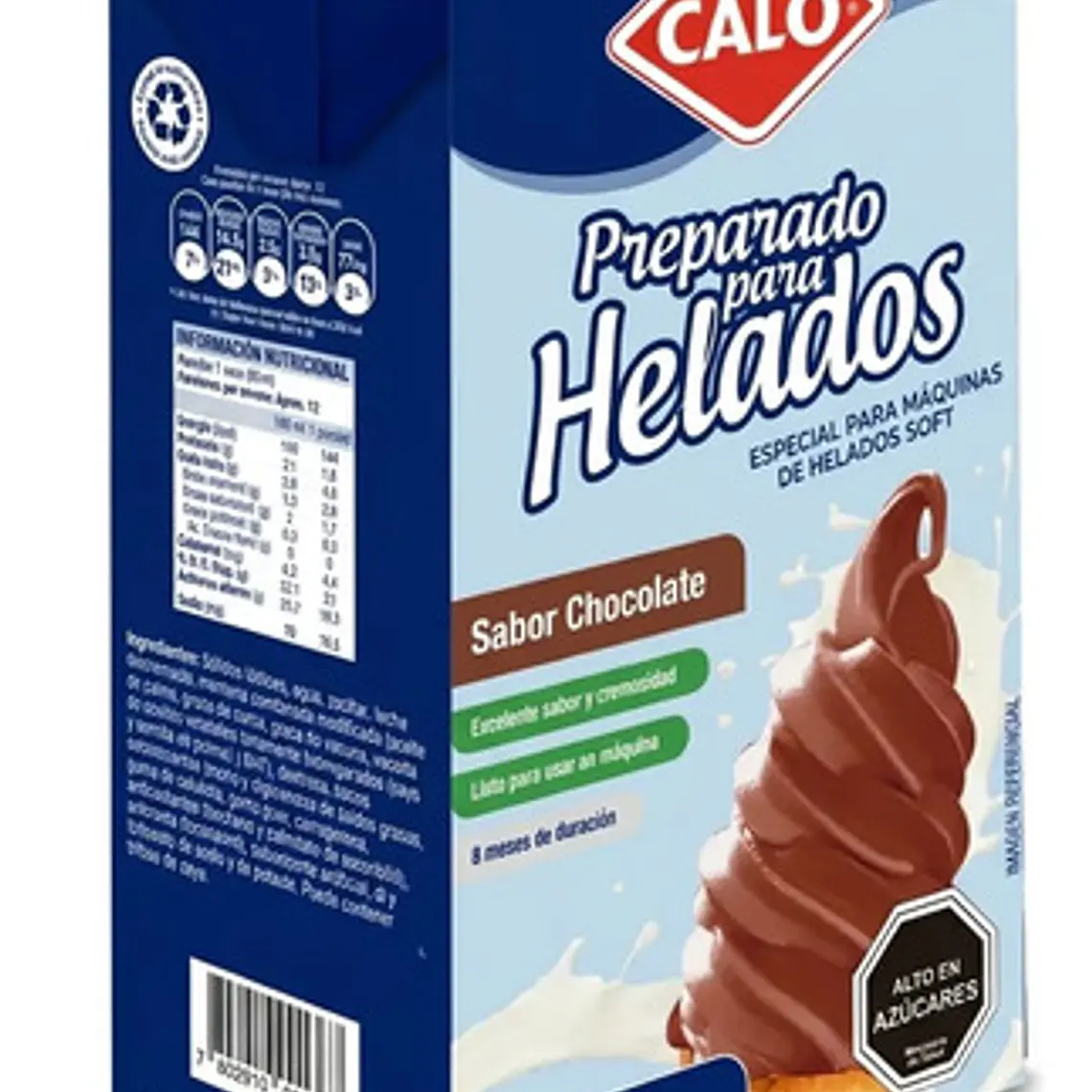 Mezcla Para Helados Soft Calo Lúcuma 1l Pack X12 Unidades 5