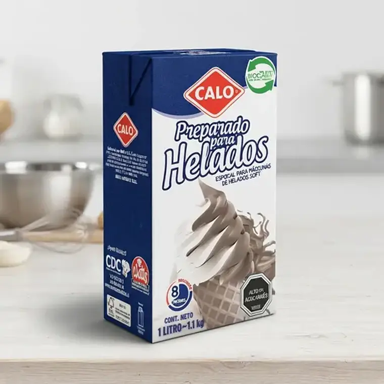 Preparado Para Helados Soft Calo 1l Sabor Naranja Únicos 8