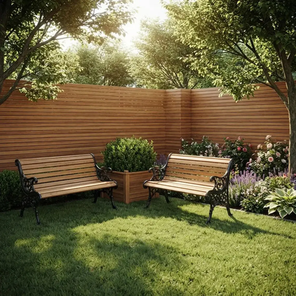 Escaño De Plaza 1.26cm Madera Y Acero Envío Gratis Iva Inc 5