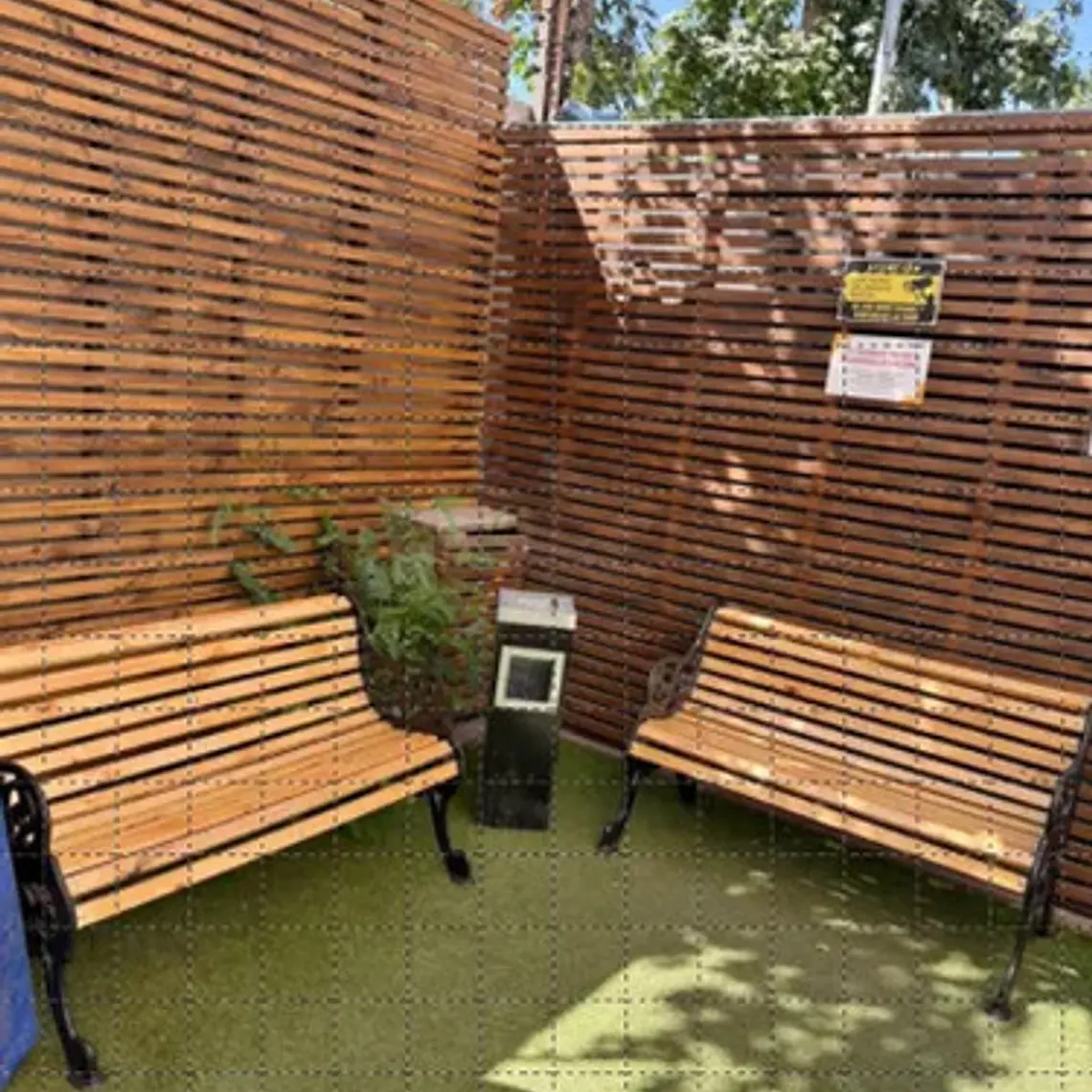 Escaño De Plaza 1.26cm Madera Y Acero Envío Gratis Iva Inc 6