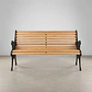 Escaño De Plaza 1.26cm Madera Y Acero Envío Gratis Iva Inc - Miniatura 8