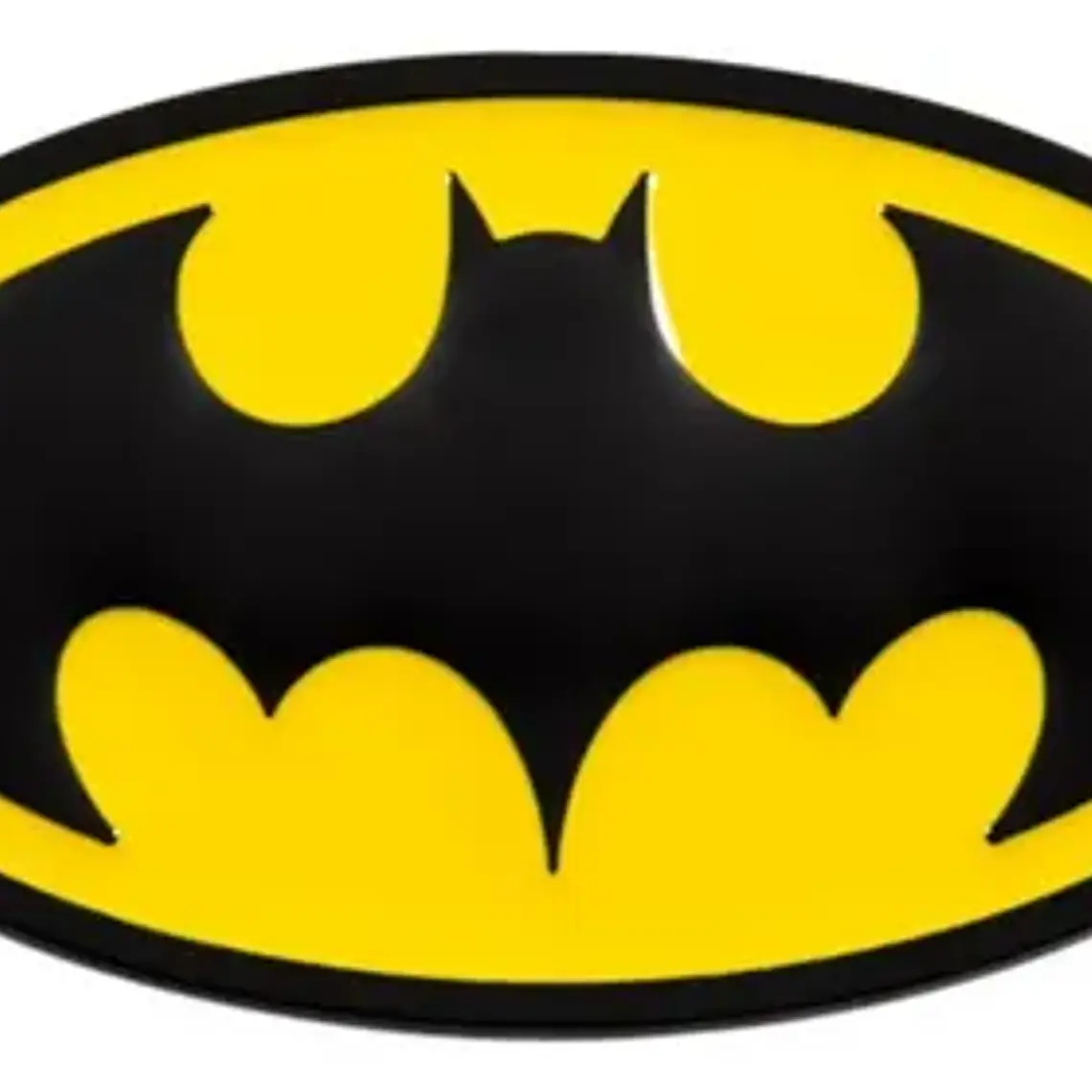 Logo Chapita Batman Metálica Para Auto 8.5cm 1