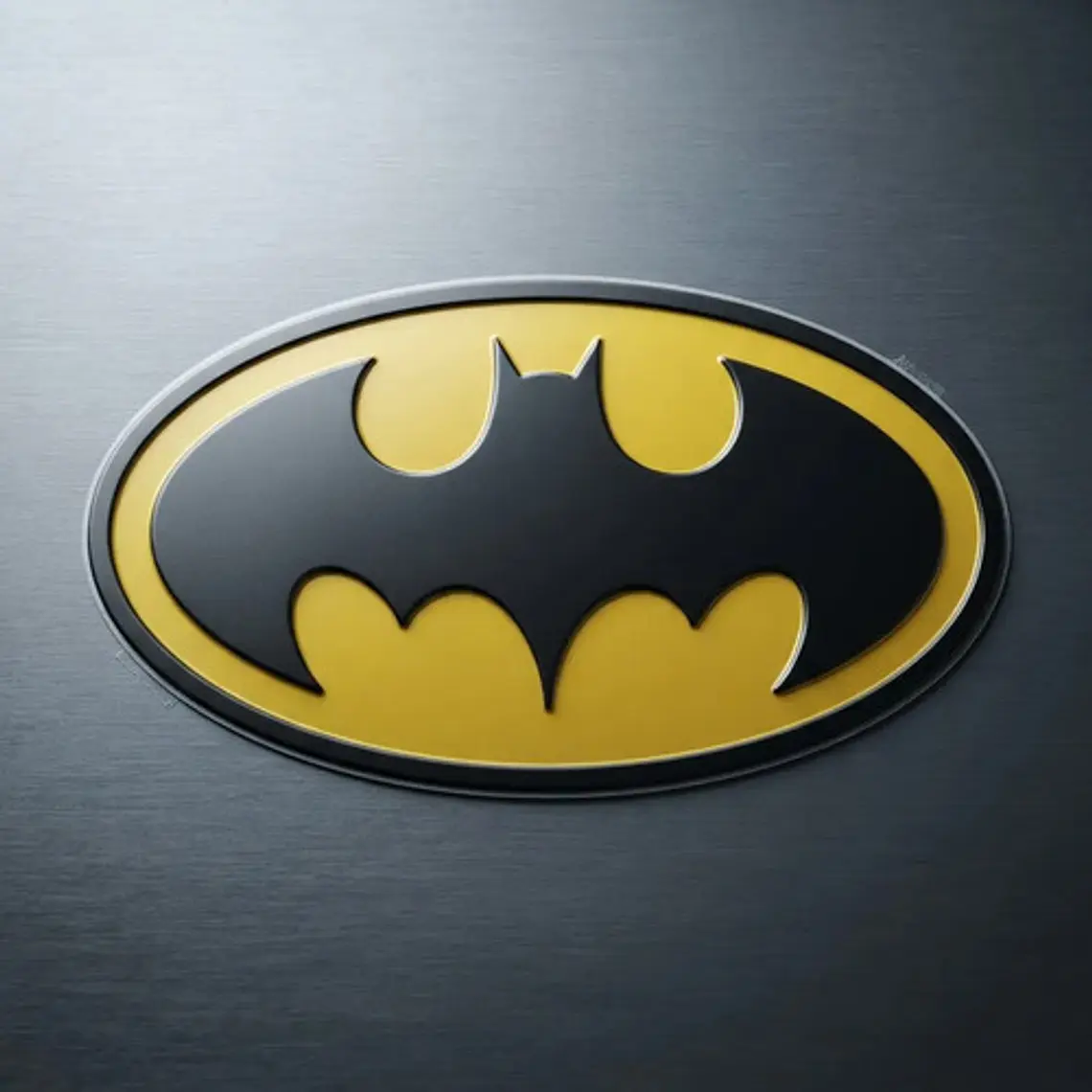 Logo Chapita Batman Metálica Para Auto 8.5cm 4