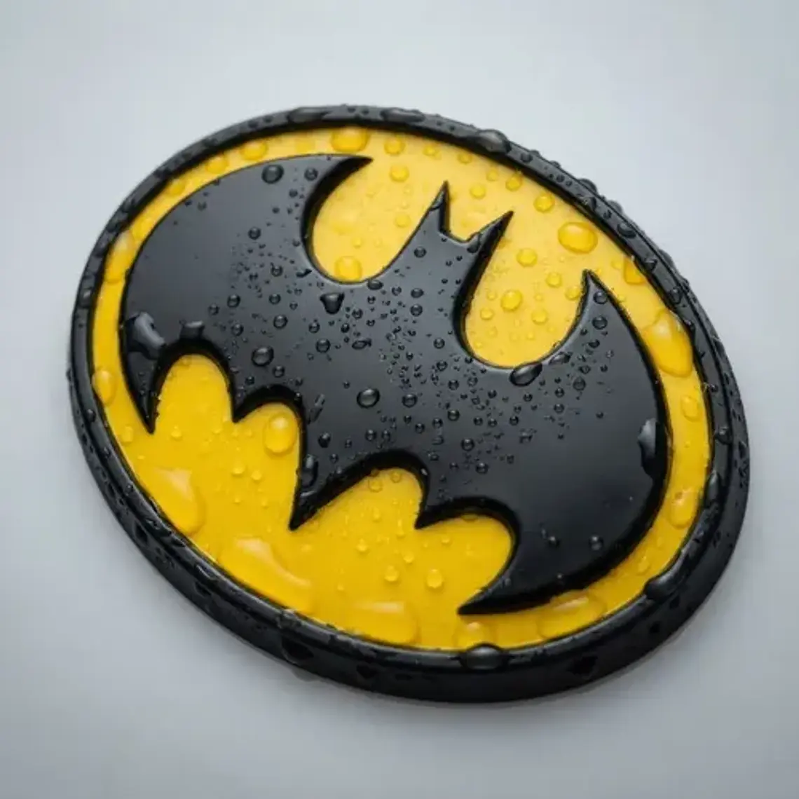 Logo Chapita Batman Metálica Para Auto 8.5cm 6