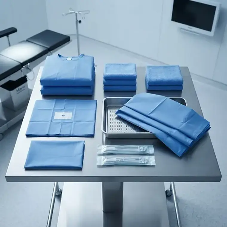 Paquete Dental Estéril Cirugía Skydent Azul 3