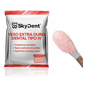 Yeso Extra Duro Dental Tipo Iv Skydent Bolsa De 1 Kg