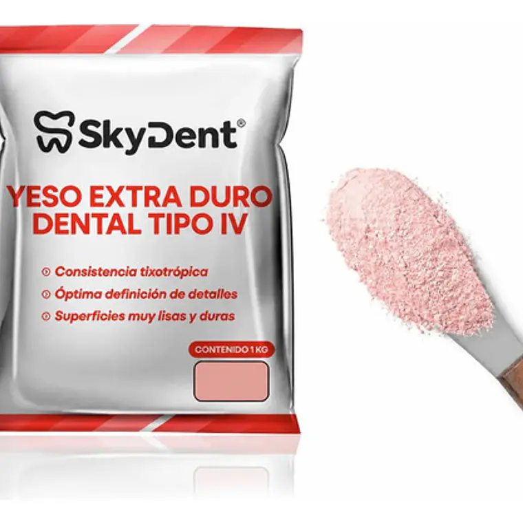 Yeso Extra Duro Dental Tipo Iv Skydent Bolsa De 1 Kg 1