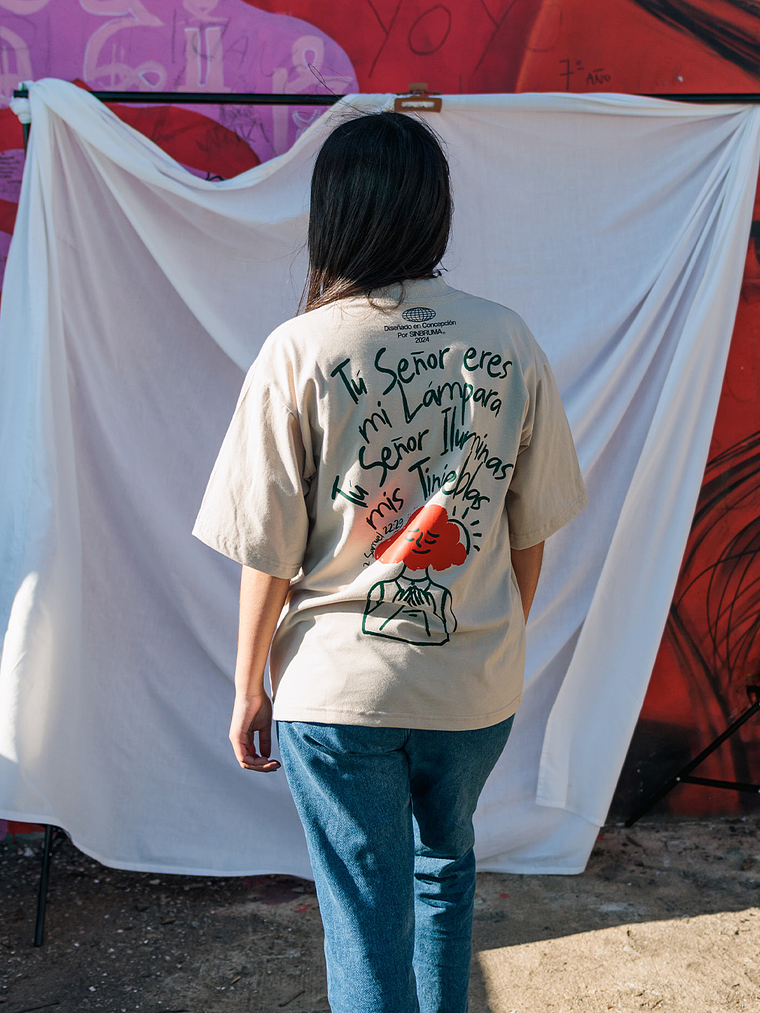 POLERA ARENA - 2 SAMUEL 22:29 - OVERSIZED FIT 3