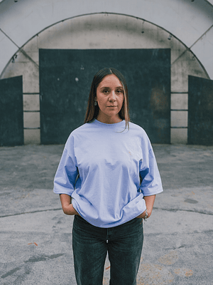 POLERA LILA CLARO - LOVED - BOXY FIT