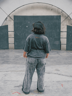 POLERA ACID WASH - LOGO SIN BRUMA - BOXY FIT