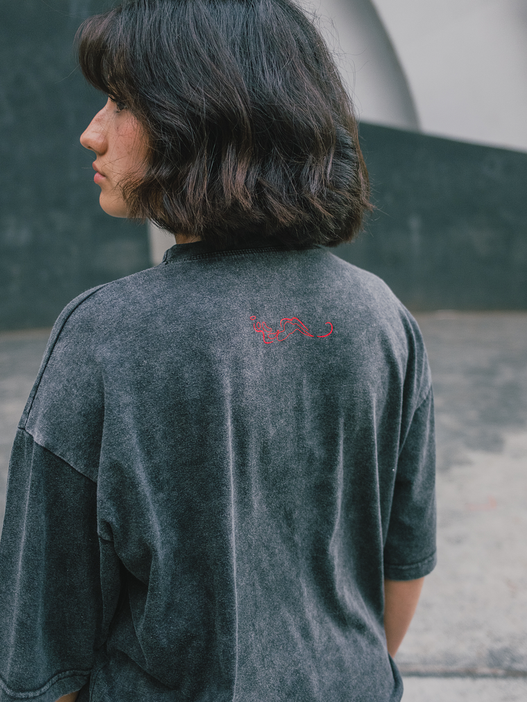 POLERA ACID WASH - LOGO SIN BRUMA - BOXY FIT 4