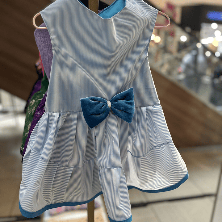 Vestido Lineas Celestes  1