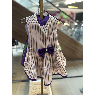 Vestido Lineas moradas 