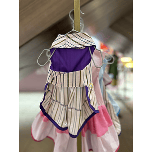 Vestido Lineas moradas 