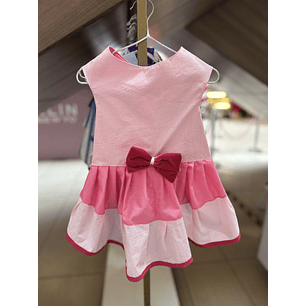 Vestido Lineas rosado 