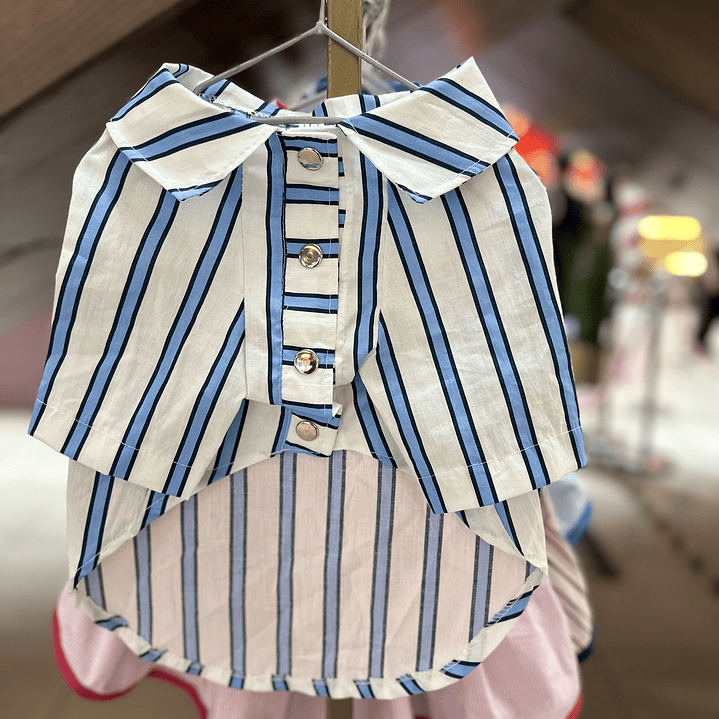 Guayabera Lineas Azules  2