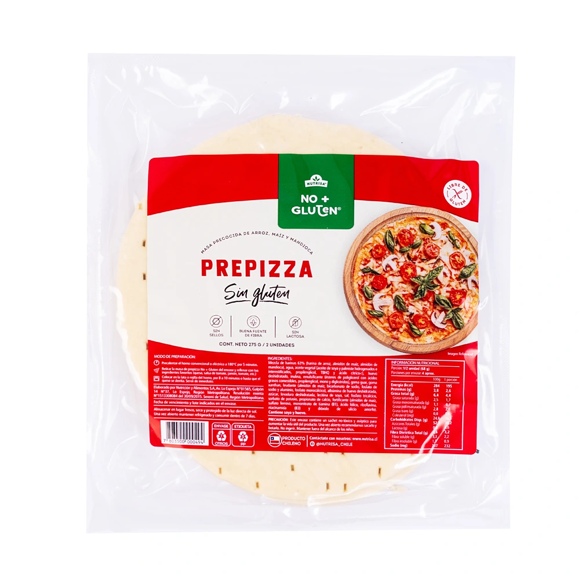 Prepizza No+Gluten (275 g) 1