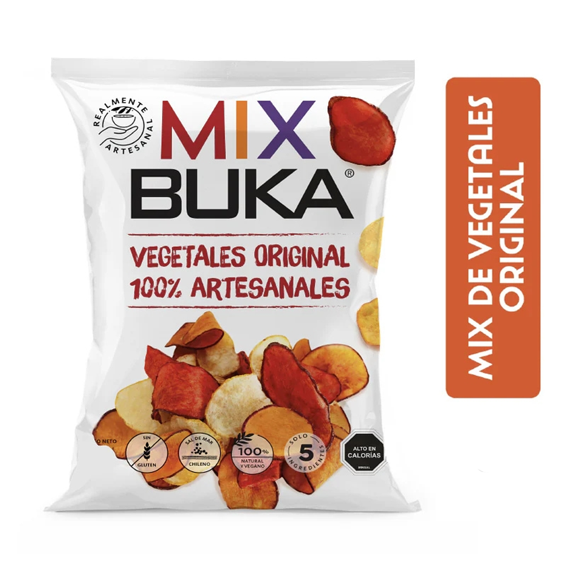 BUKA MIX VEGETALES ORIGINAL 100% ARTESANALES (90 g) 1
