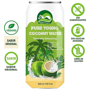 AGUA DE COCO 100% NATURAL NATURES CHARM  520ML - TRAIGUÉN