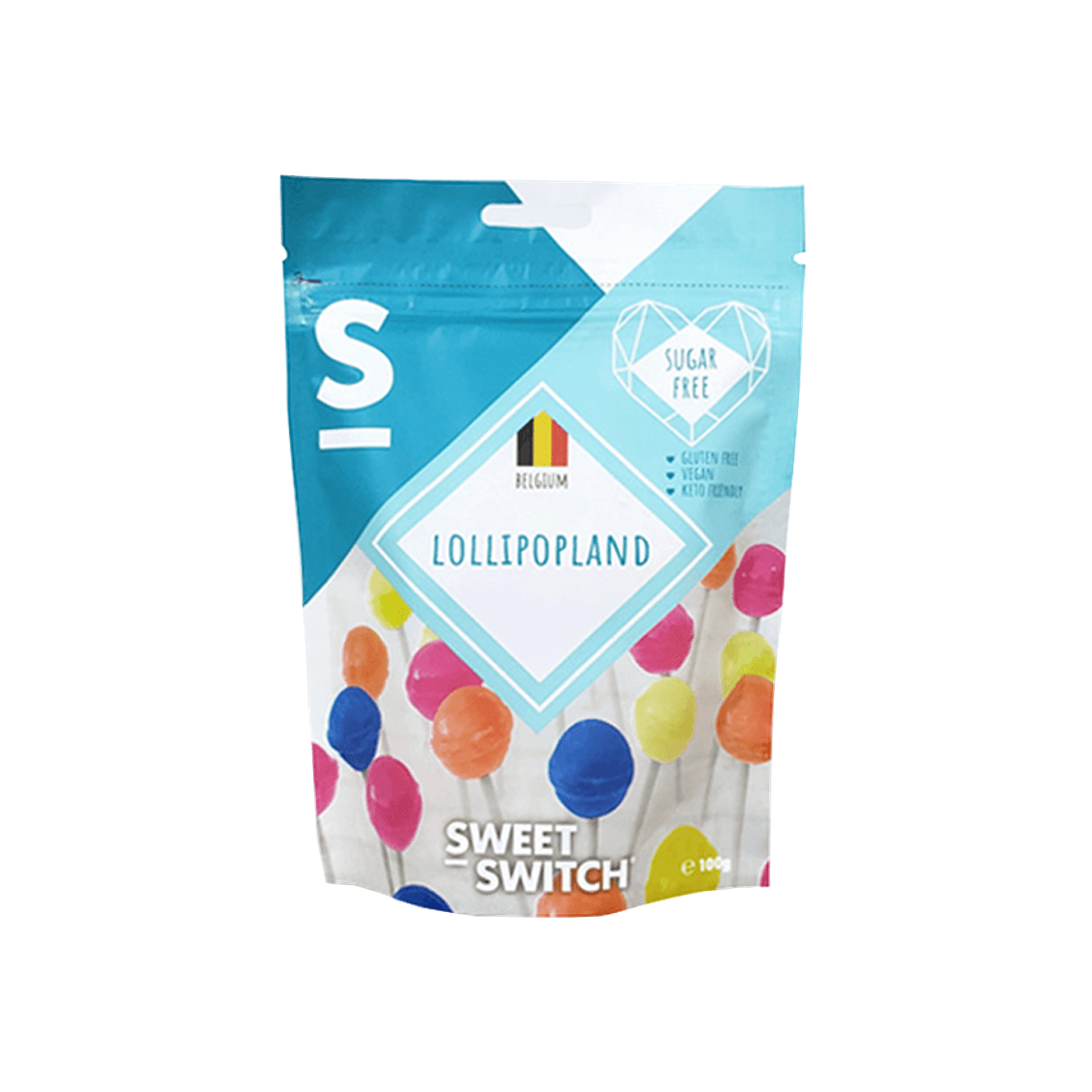 SWEET SWITCH  FRUIT LOLLIPOPS 100GRS - TRAIGUÉN 1