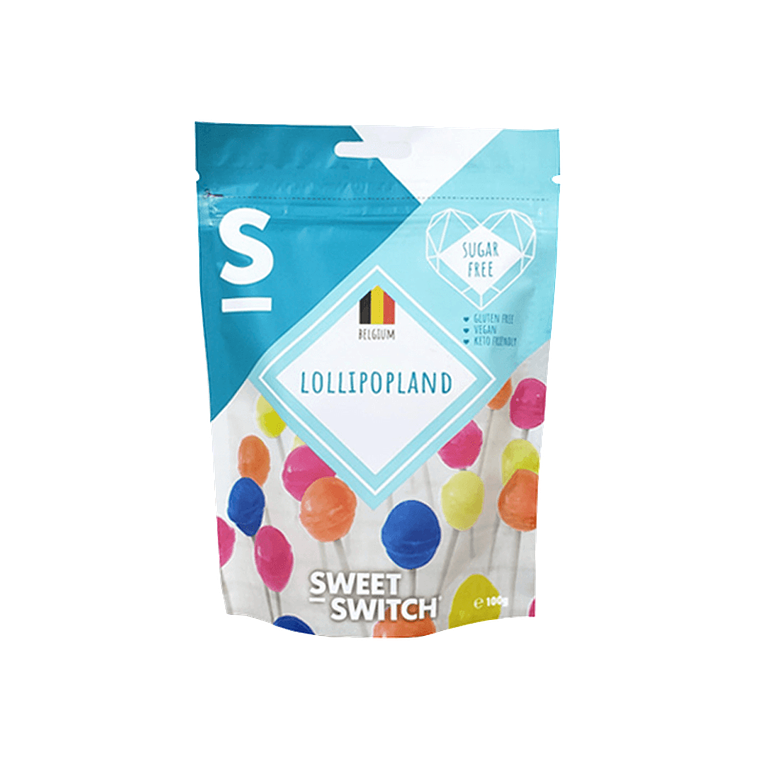 SWEET SWITCH  FRUIT LOLLIPOPS 100GRS - TRAIGUÉN 1