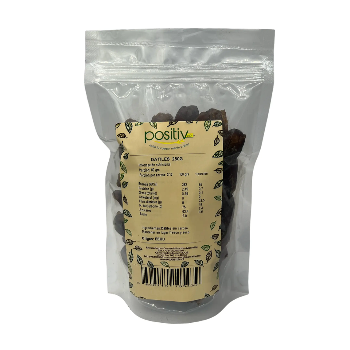 DÁTILES SIN CAROZO 250GR POSITIV - CATEDRAL 1