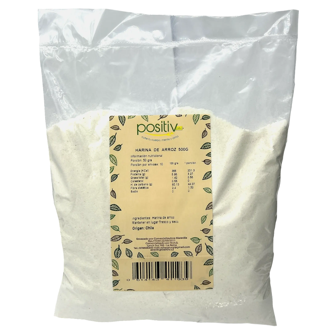 HARINA DE ARROZ 500GR POSITIV - CATEDRAL 1