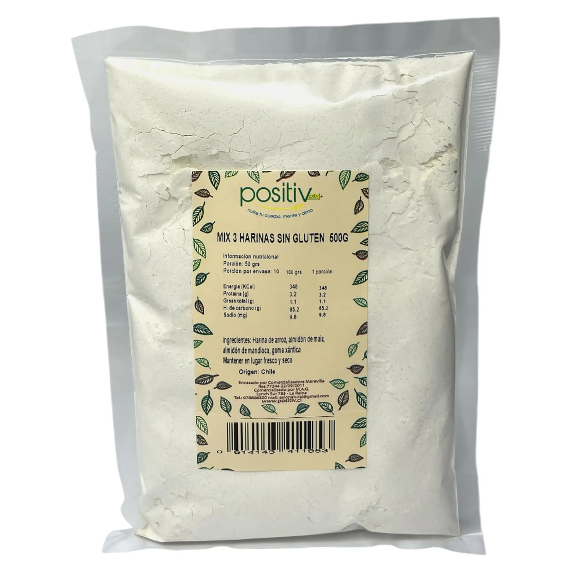 MIX HARINAS SIN GLUTEN 500GR POSITIV - CATEDRAL 1