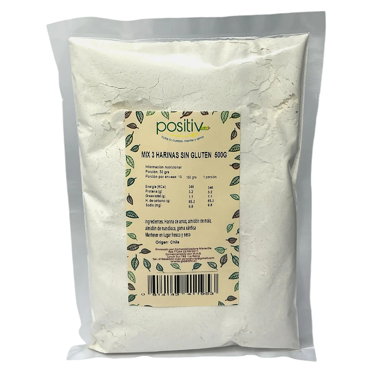 MIX HARINAS SIN GLUTEN 500GR POSITIV - CATEDRAL 1