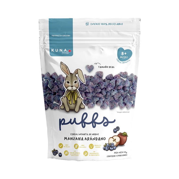 PUFFS KUNA FOODS MANZANA ARÁNDANO 50 G - CATEDRAL 1