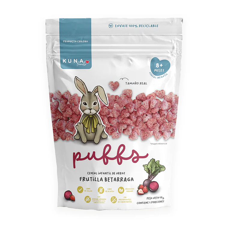 PUFFS KUNA FOODS FRUTILLA BETARRAGA 50 G - CATEDRAL 3