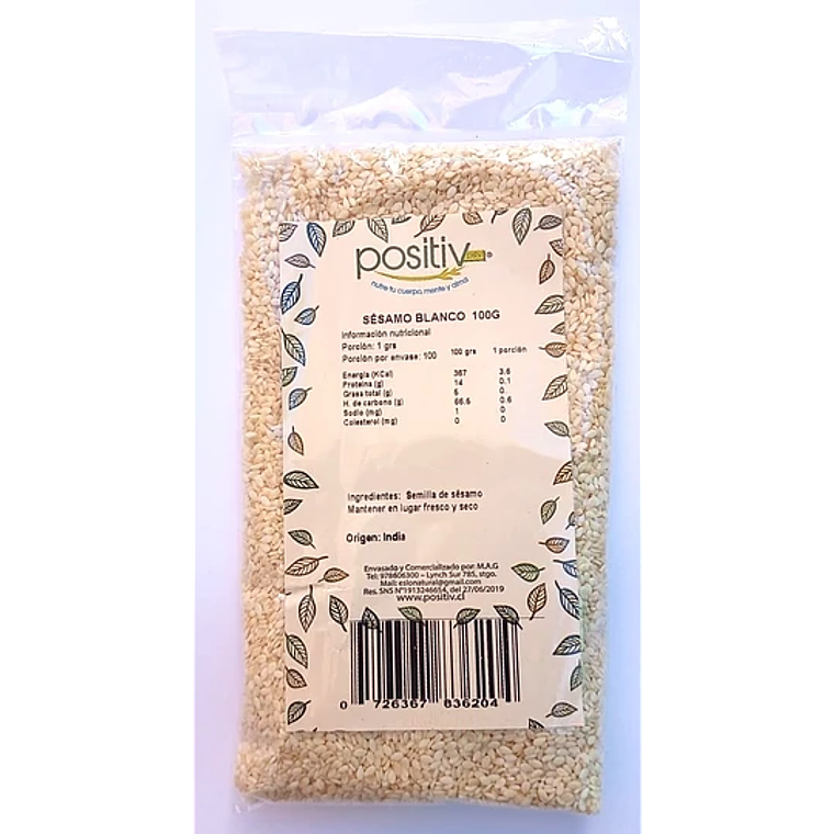 SÉSAMO BLANCO 100GR POSITIV - CATEDRAL 1