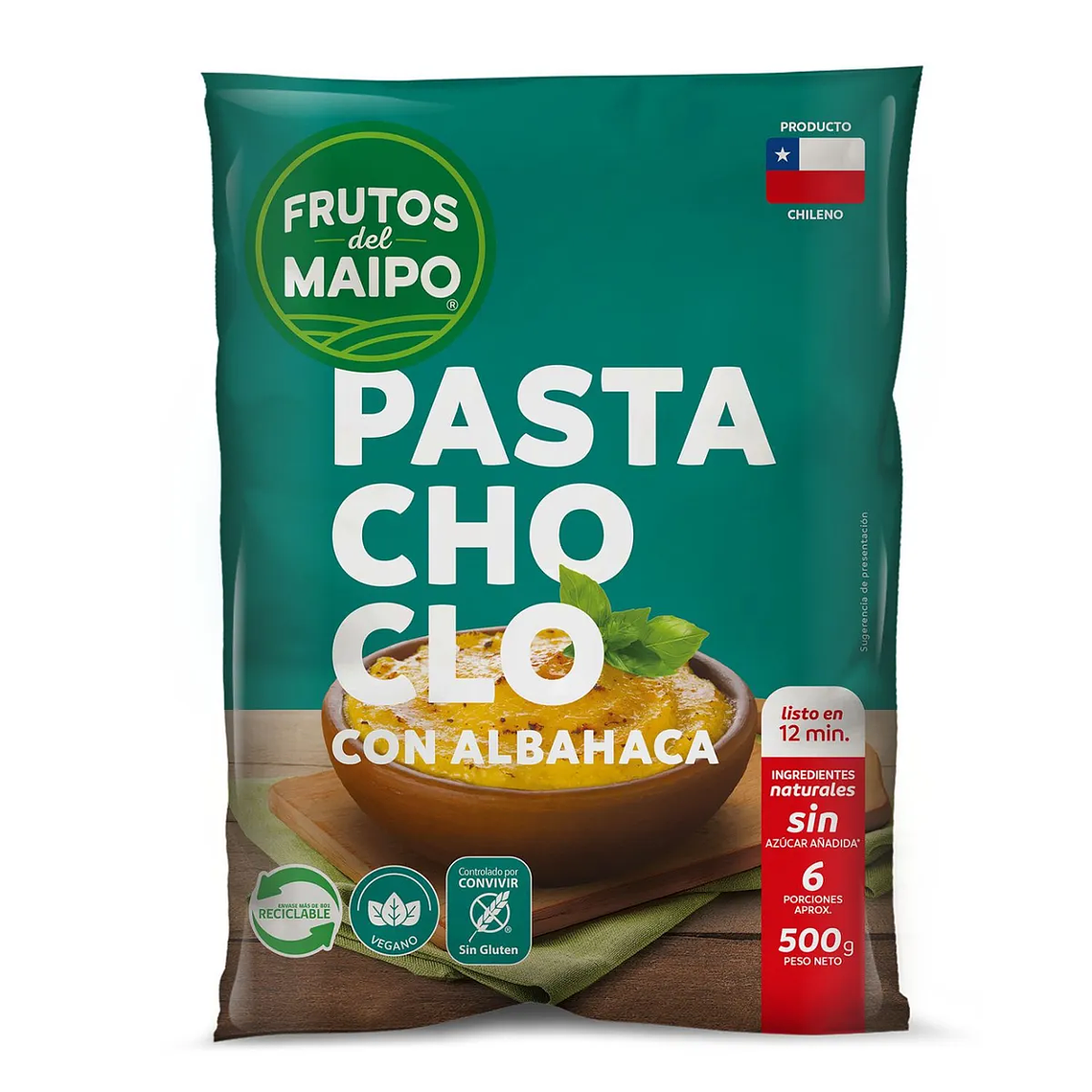 PASTA DE CHOCLO CON ALBAHACA 500 G - CATEDRAL 1