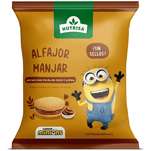ALFAJOR MANJAR NUTRISA 40 g - CATEDRAL