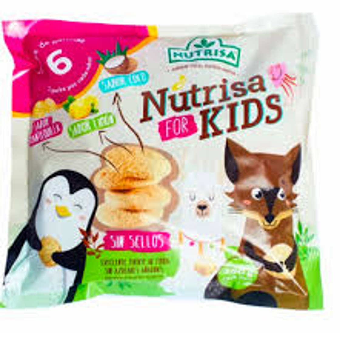 GALLETITAS NUTRISA KIDS SURTIDO 6 UNIDADES - TRAIGUÉN 1