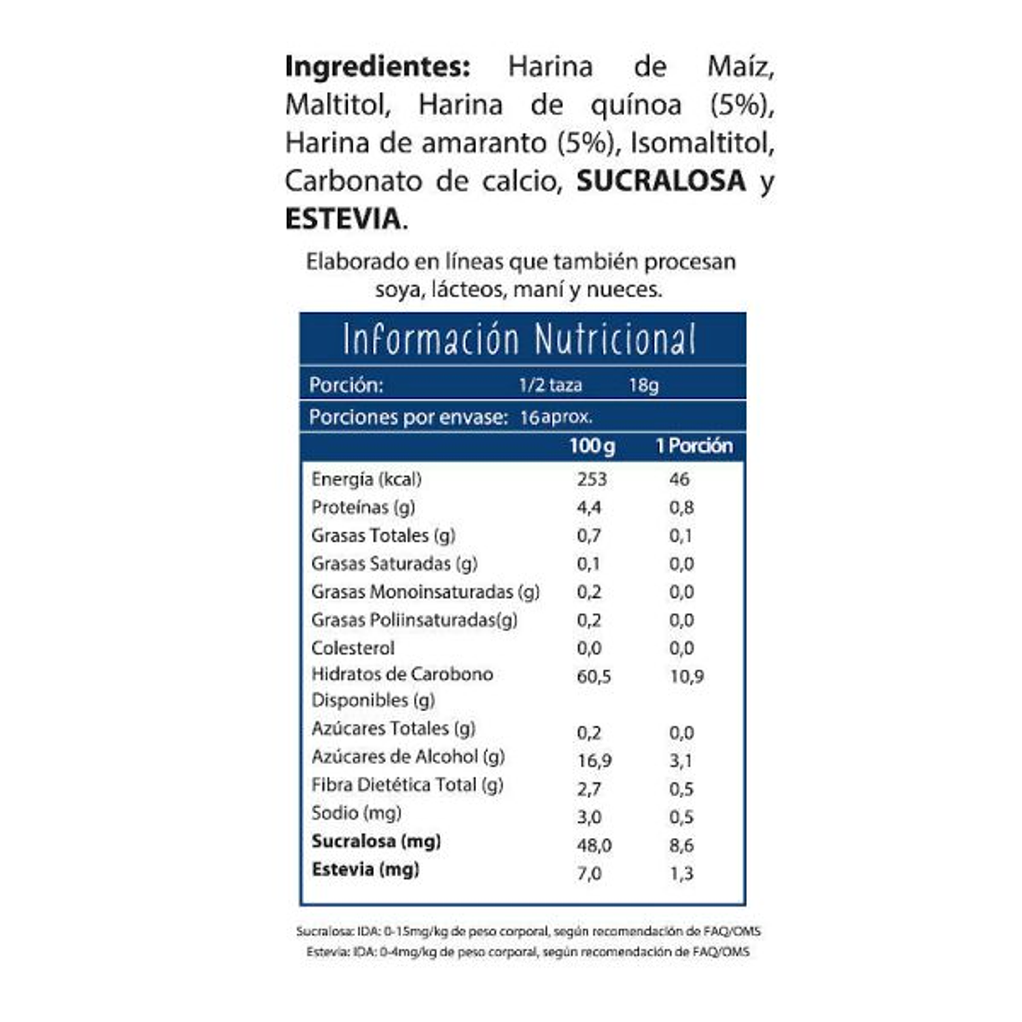 CEREAL SIN GLUTEN QUINOA ENDULZADA 280 GRS - CATEDRAL 2
