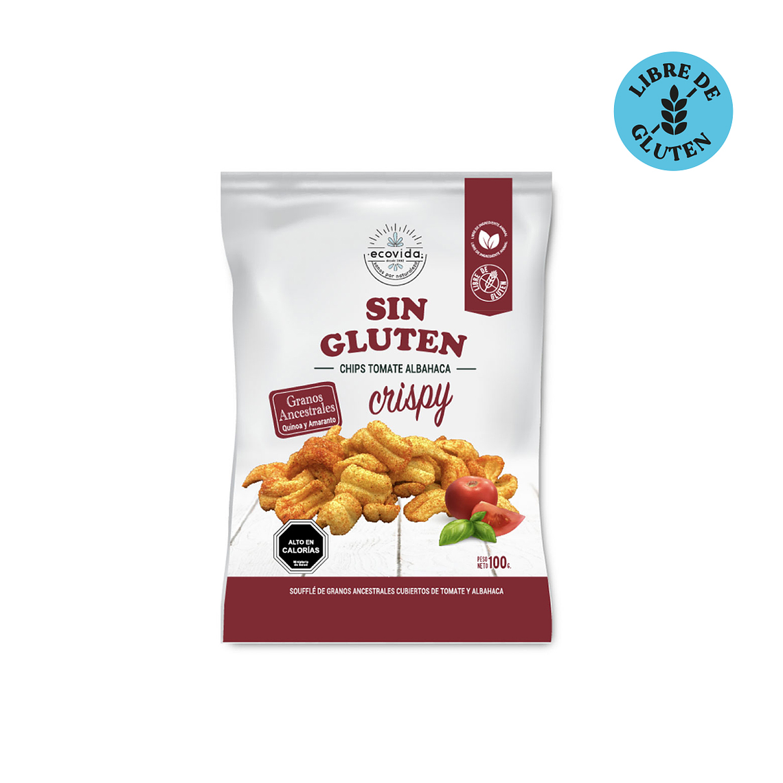 SNACK SIN GLUTEN TOMATE ALBAHACA - CATEDRAL 1