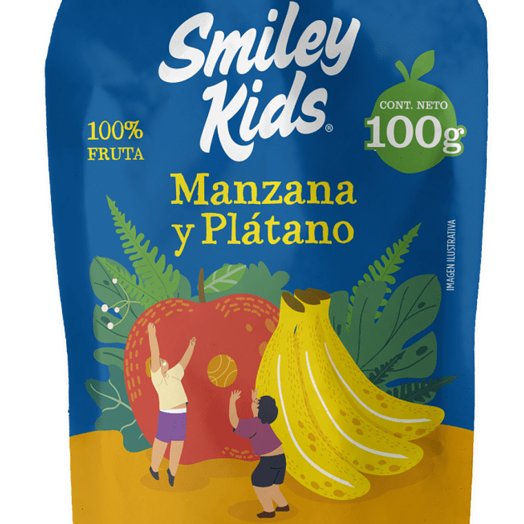 SMILEY KIDS CONV MANZANA PLÁTANO 100 G - CATEDRAL 1