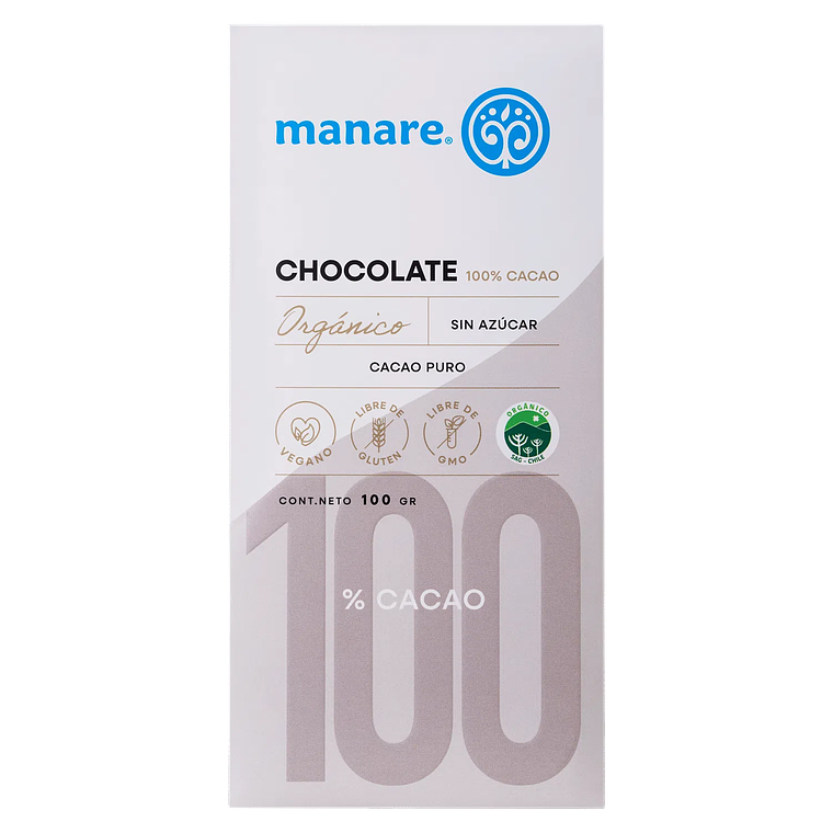 CHOCOLATE 100% CACAO ORGÁNICO 100 G - CATEDRAL 1