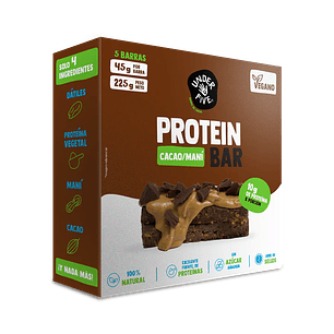 BARRA PROTEINA UNDERFIVE SABOR CACAO DISPLAY 5 UNID 225 GRS - CATEDRAL