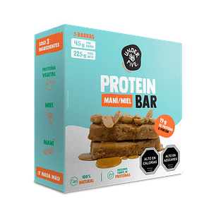 BARRA PROTEINA UNDERFIVE SABOR MANÍ/MIEL DISPLAY 5 UNID 225 GRS - CATEDRAL