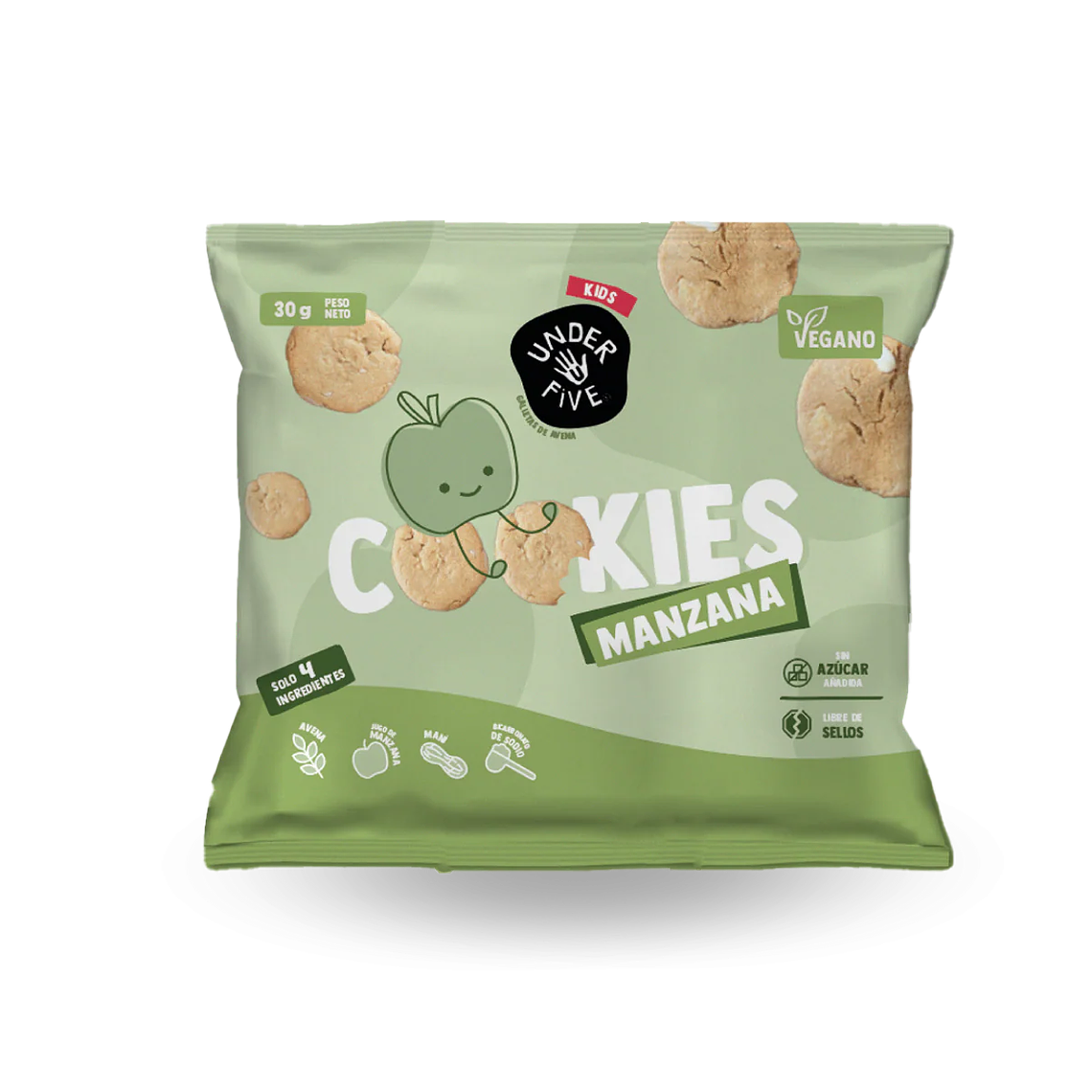 COOKIES MANZANA UNDERFIVE 30G - CATEDRAL 1