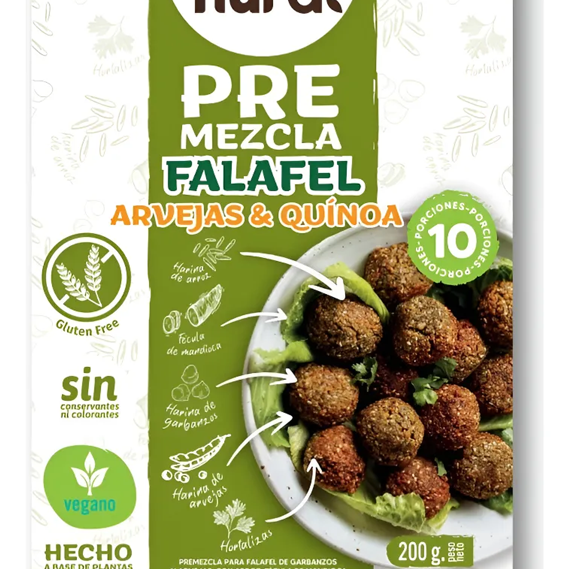 NURA FALAFEL DE ARVEJA Y QUINOA 200 GR - CATEDRAL 1