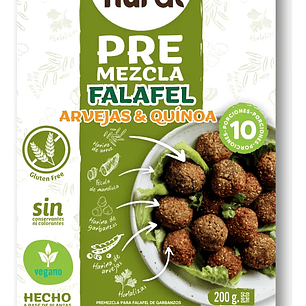NURA FALAFEL DE ARVEJA Y QUINOA 200 GR - CATEDRAL