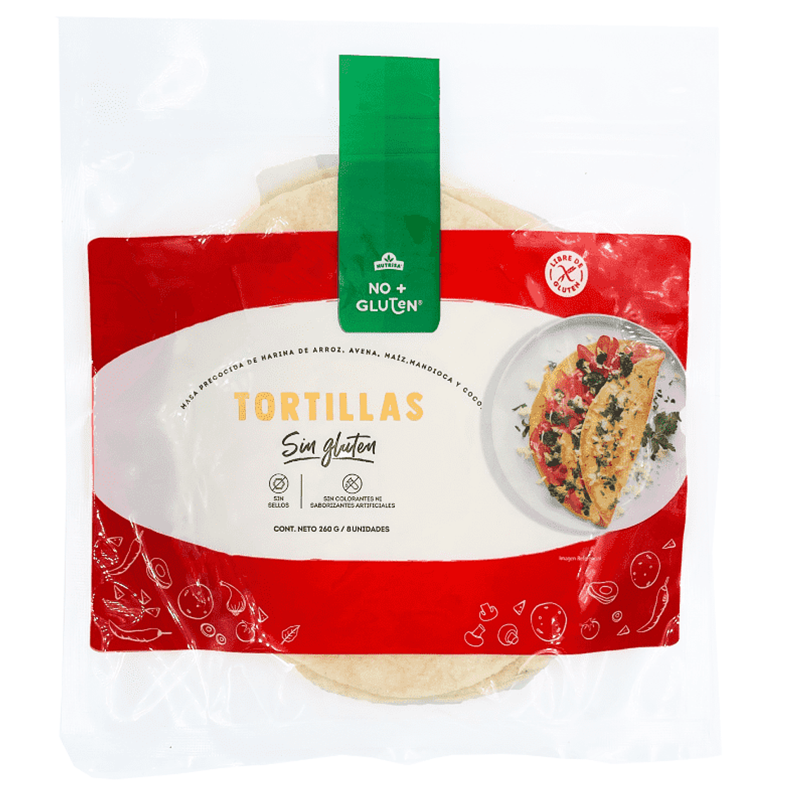 TORTILLA NO+GLUTEN 260 g - CATEDRAL 1