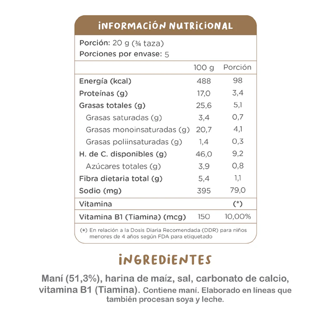 BOMBAS MANÍ FAMILIAR KUNA FOODS - CATEDRAL 2